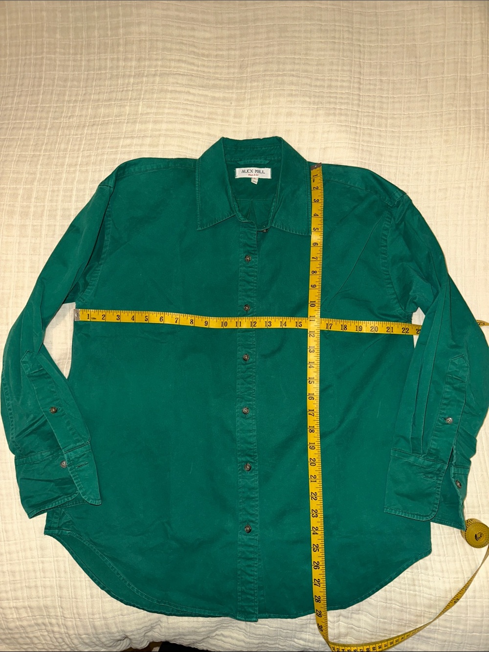 Alex Mill Teal Green Button-Down Shirt